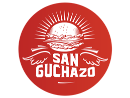 logotipo de sanguchazo empresa proveedora de comida para eventos y fiestas, hamburguesas y choripanes